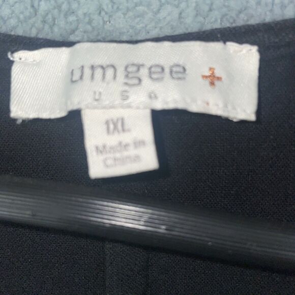 Umgee 1XL Boho Linen Blend Fringe Trim Blouse Top Everyday Minimalist Casual - Picture 5 of 10